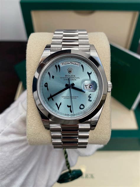 rolex arabic dial price in india|Rolex day date 228206.